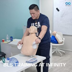 Basic Life Support (BLS) training at Infinity Sharjah