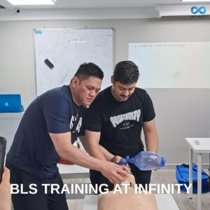 Basic Life Support (BLS) training at Infinity Sharjah