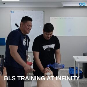 Basic Life Support (BLS) training at Infinity Sharjah