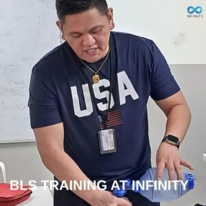 Basic Life Support (BLS) training at Infinity Dubai